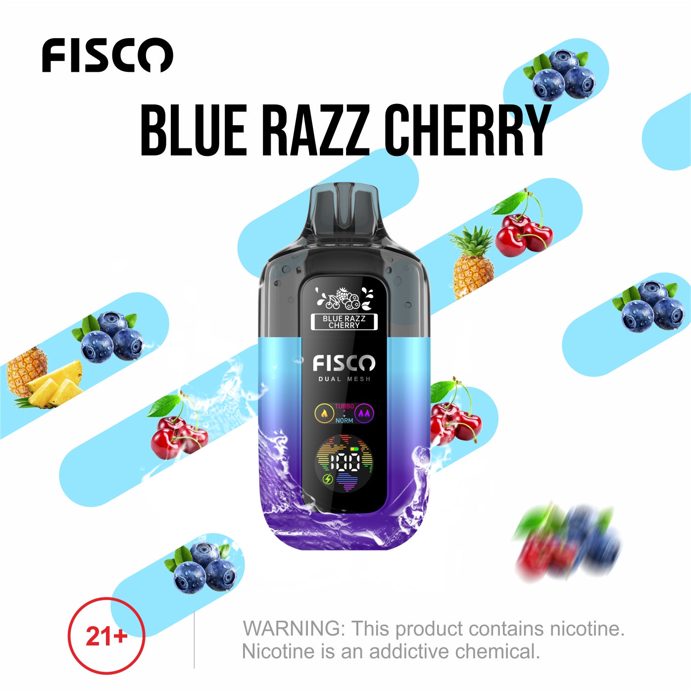 Fisco 7000 - Blue Razz Cherry