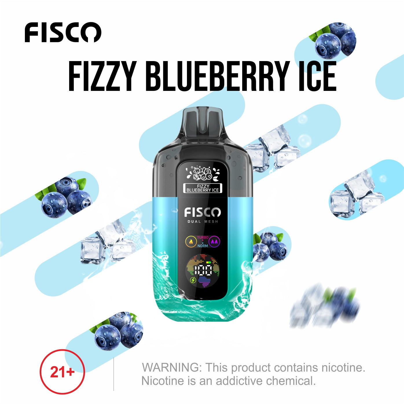 Fisco 7000 - Fizzy Blueberry Ice