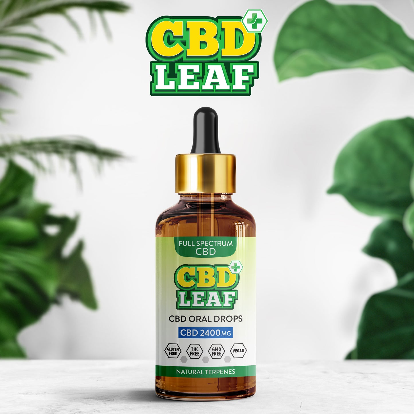 CBD LEAF - Oral Drops - 2400mg