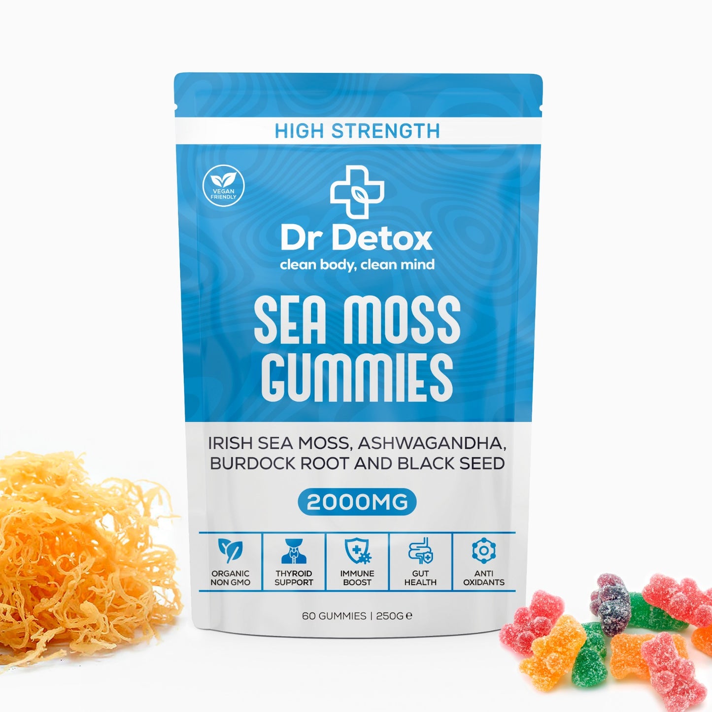 Dr Detox Sea Moss Gummies - 2000mg