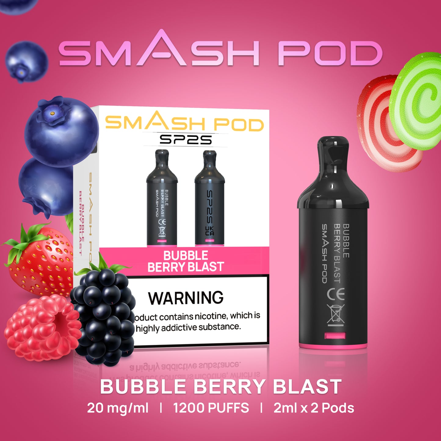 Smash Pod SP25 - Bubblyyum Berry Blast