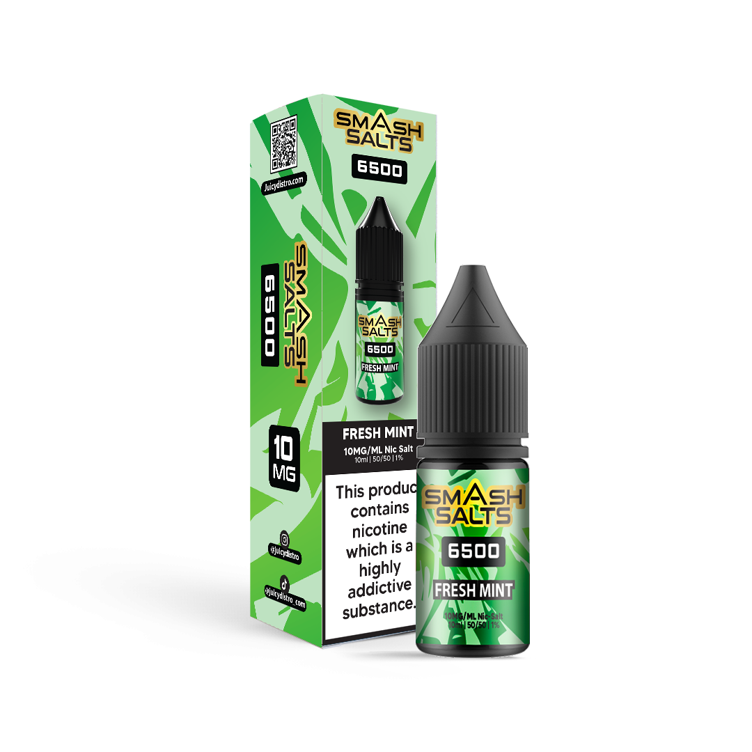 Smash Salts E-Liquid 10ml Nic Salt - Fresh Mint