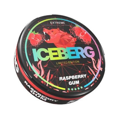 Iceberg Raspberry Gum Nicotine Pouches 150mg