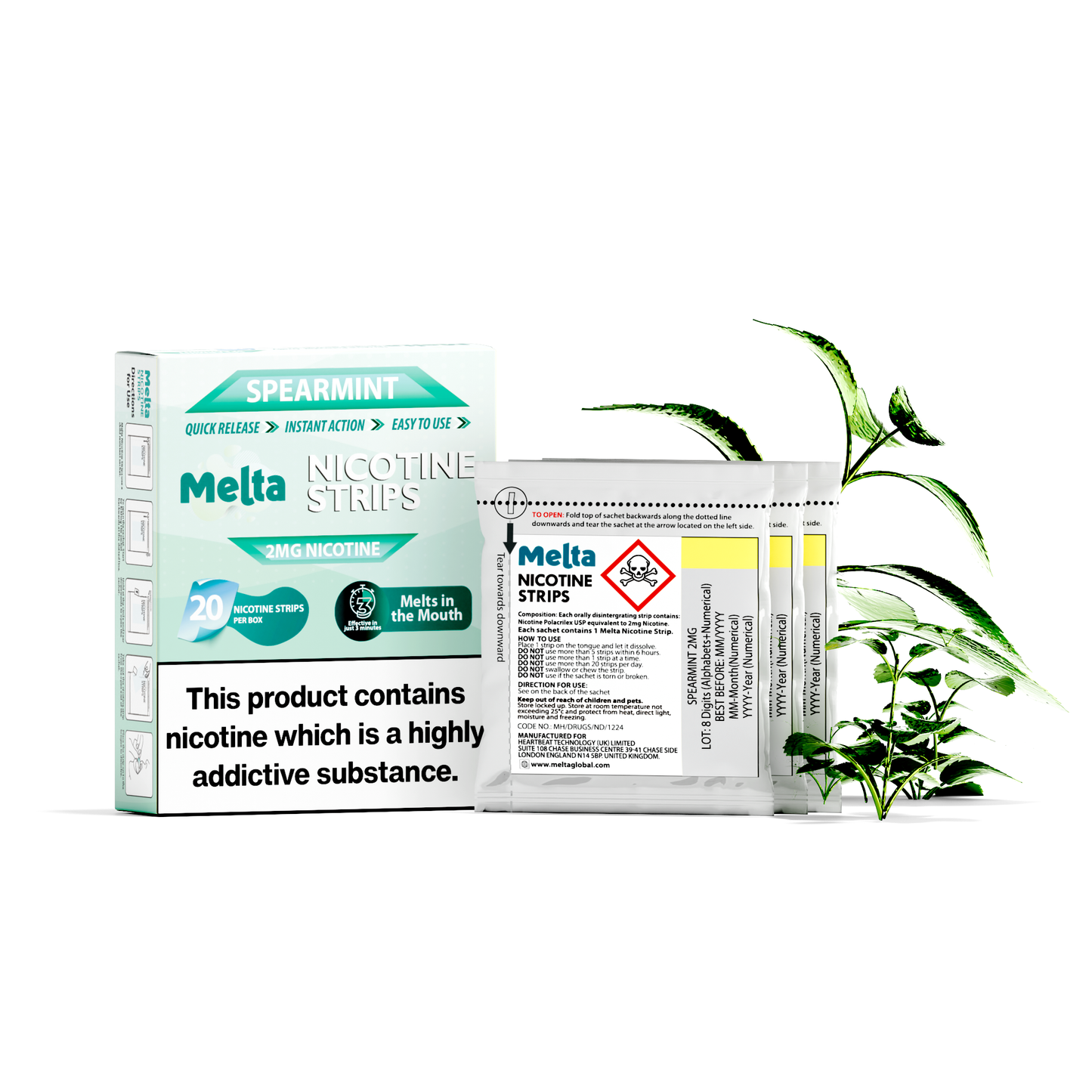 Melta Nicotine Strips - Spearmint