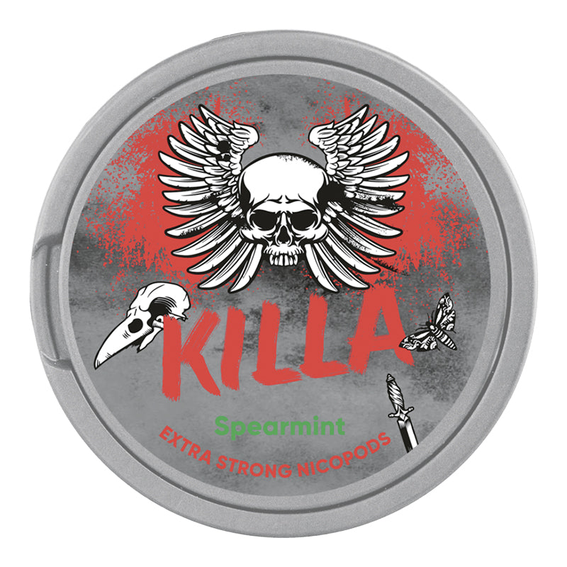 Killa Spearmint Extreme Nicotine Pouches 12.8mg