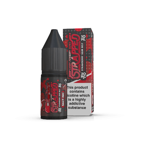 Strapped Nic Salt Strawberry Sour Belts E-Liquid 10ml