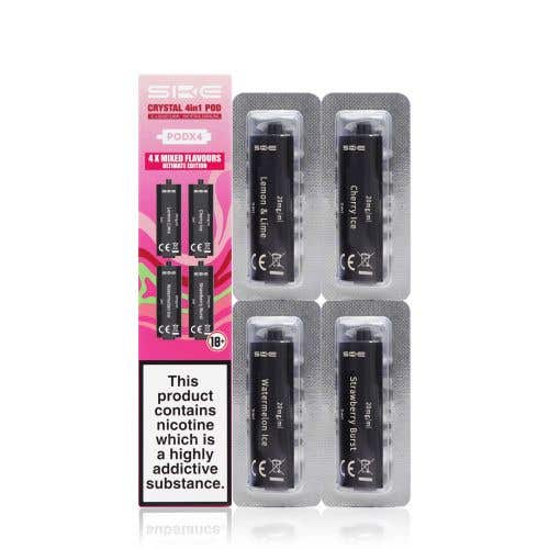 Ske Crystal 4 in 1 Ultimate Edition Prefilled Pods - Pack of 4