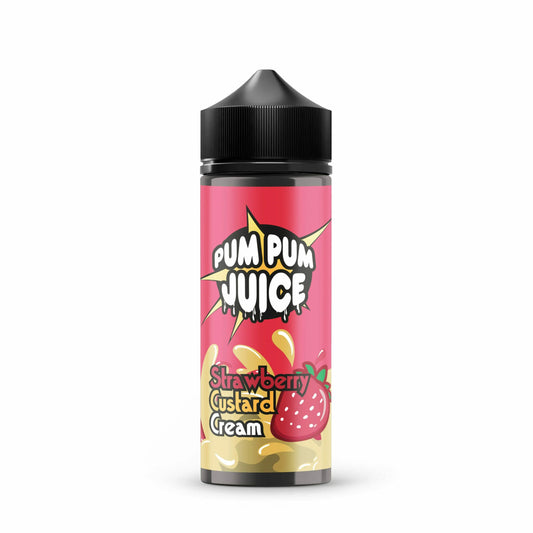 Pum Pum Juice E-Liquid 100ml Shortfill - Strawberry Custard Cream