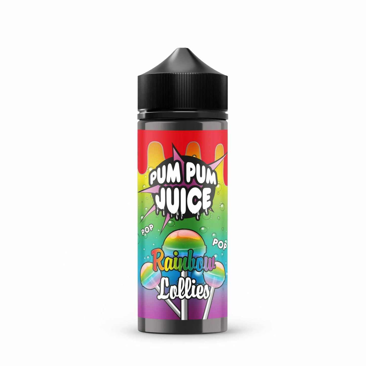Pum Pum Juice E-Liquid 100ml Shortfill - Rainbow Lollies
