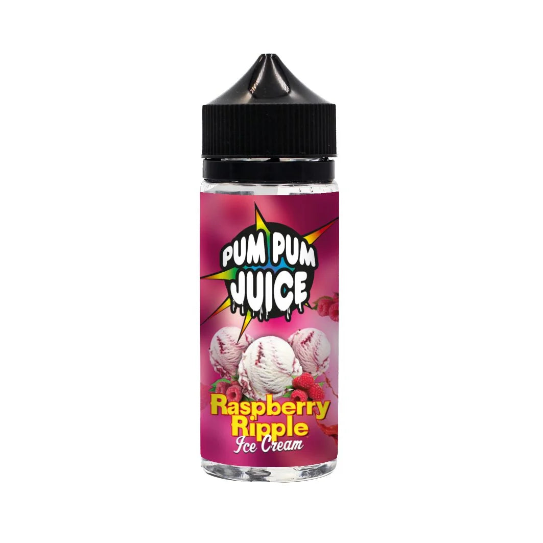 Pum Pum Juice E-Liquid 100ml Shortfill - Raspberry Ripple Ice Cream