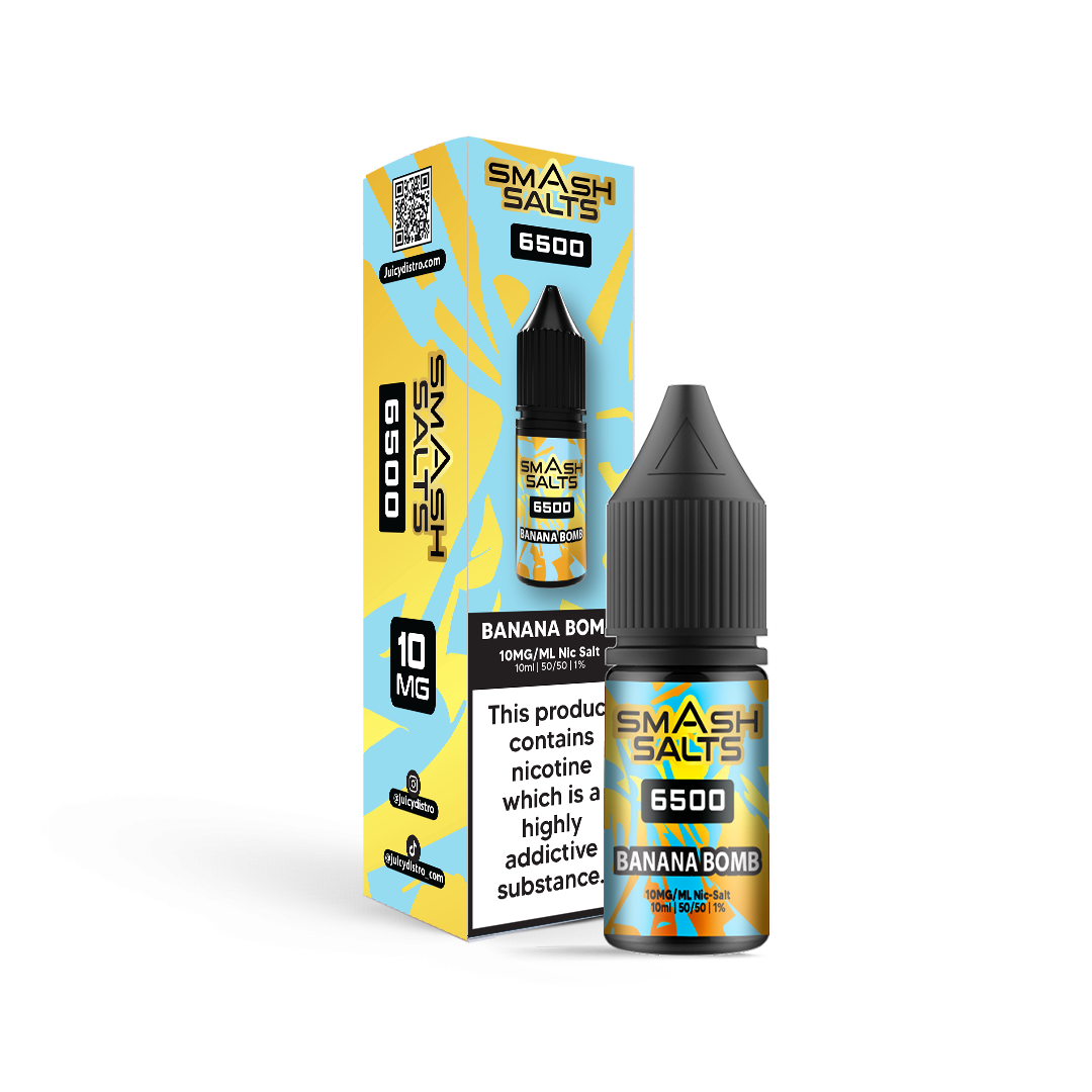 Smash Salts E-Liquid 10ml Nic Salt - Banana Bomb