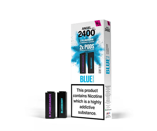 Vape Bars Angel 2400 Blue Edition Pre Filled Pods Pack of 10