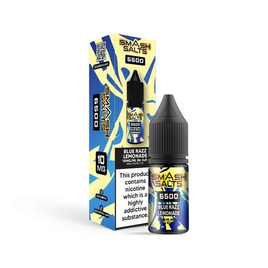 Smash Salts E-Liquid 10ml Nic Salt - Blue Razz Lemonade