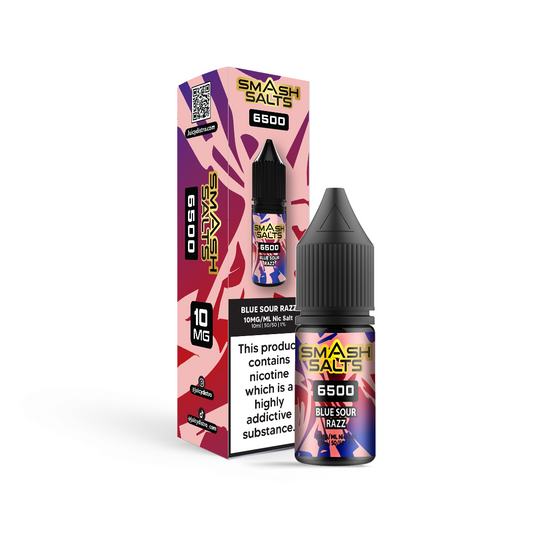 Smash Salts E-Liquid 10ml Nic Salt - Blue Sour Razz