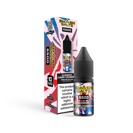 Smash Salts E-Liquid 10ml Nic Salt - Blueberry Cherry Cranberry
