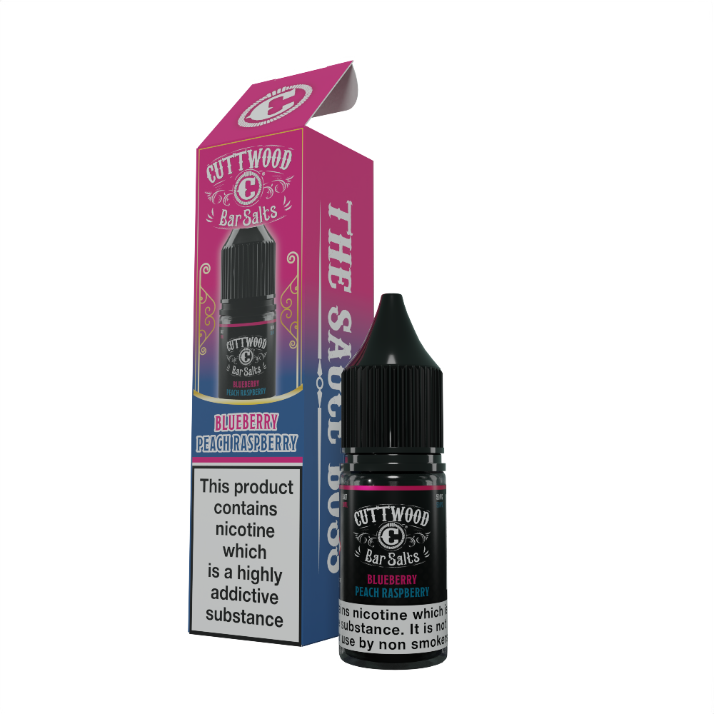 Cuttwood Bar Salts Blueberry Peach Raspberry Nic Salts 10ml