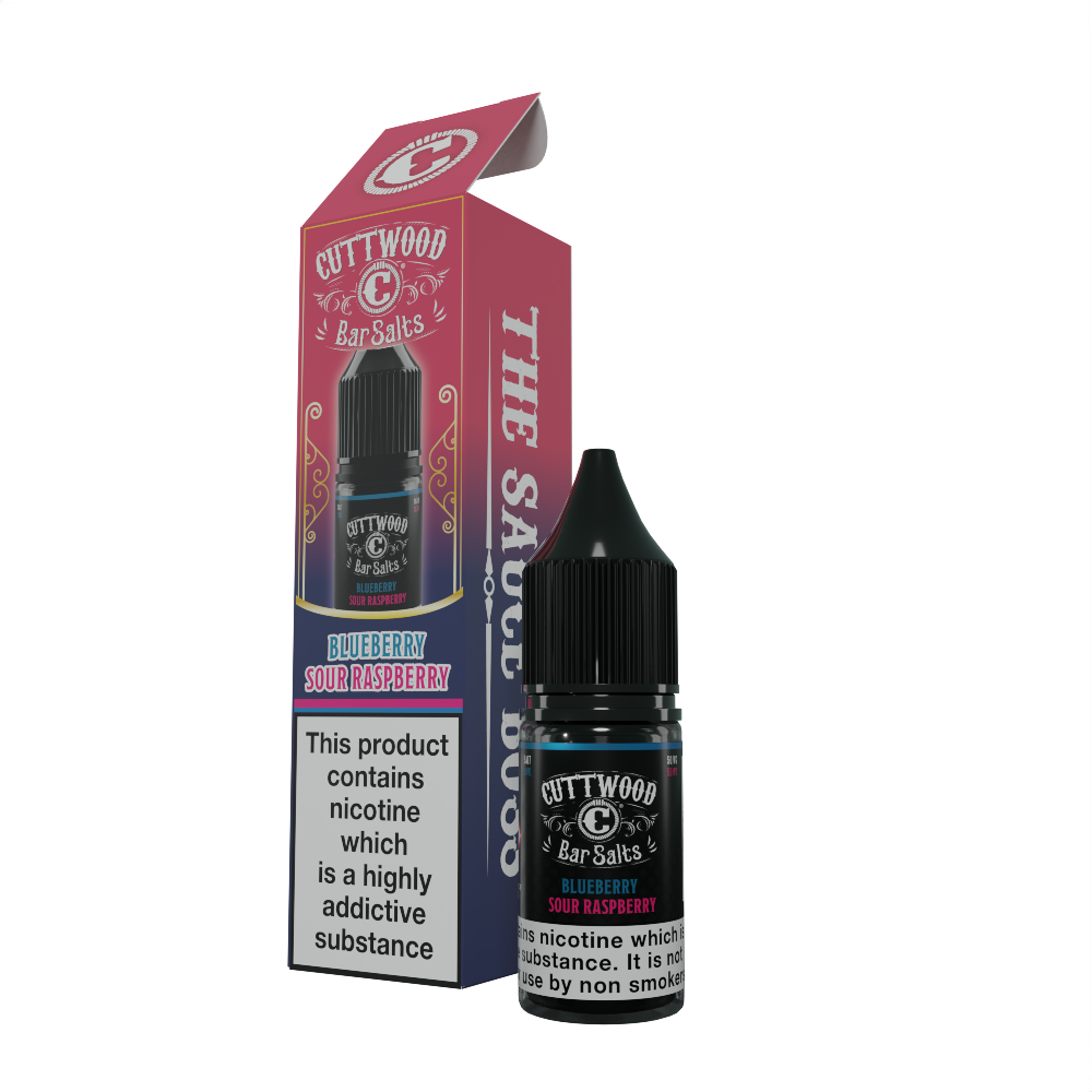 Cuttwood Bar Salts Blueberry Sour Raspberry Nic Salts 10ml