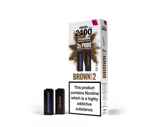 Vape Bars Angel 2400 Brown Edition 2 Pre Filled Pods Pack of 10