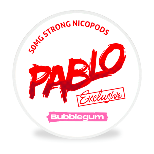 Pablo Bubblegum Nicotine Pouches 50mg/30mg