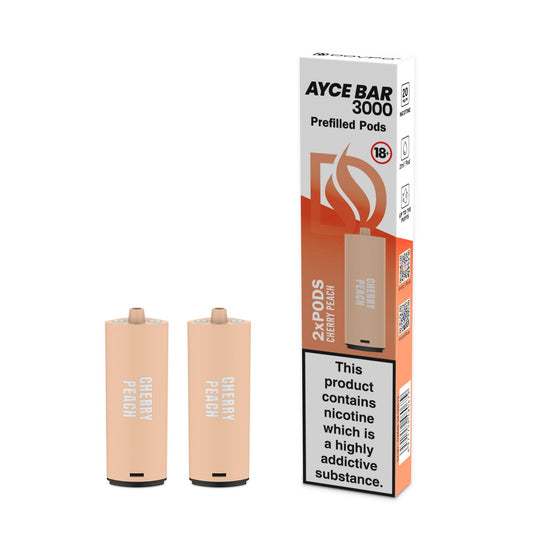 Acye Bar 3000 Pre-Filled - Cherry Peach Pods (Pack of 2)