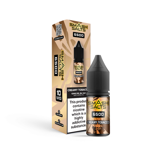 Smash Salts E-Liquid 10ml Nic Salt - Creamy Tobacco