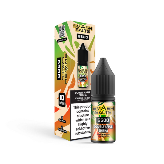 Smash Salts E-Liquid 10ml Nic Salt - Double Apple Shisha