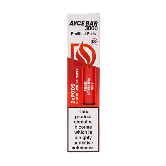 Dovpo Ayce Bar 3000 Sour Watermelon Cherry Prefilled Pods Pack of 2