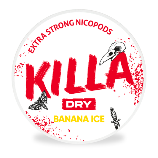 Killa Dry Banana Ice Nicotine Pouches 16mg