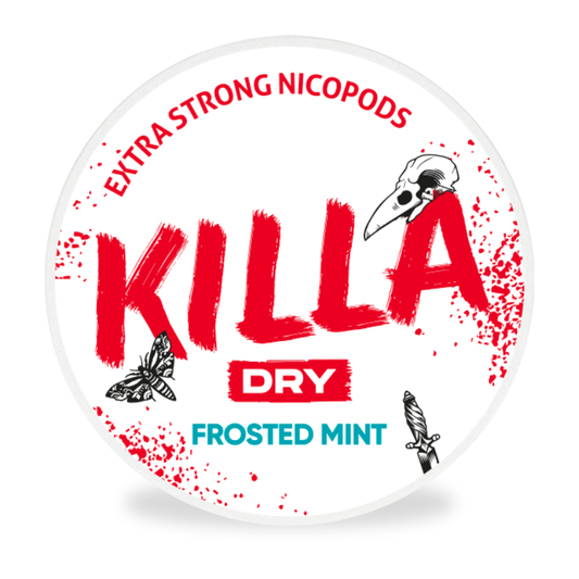 Killa Dry Frosted Mint Nicotine Pouches 16mg
