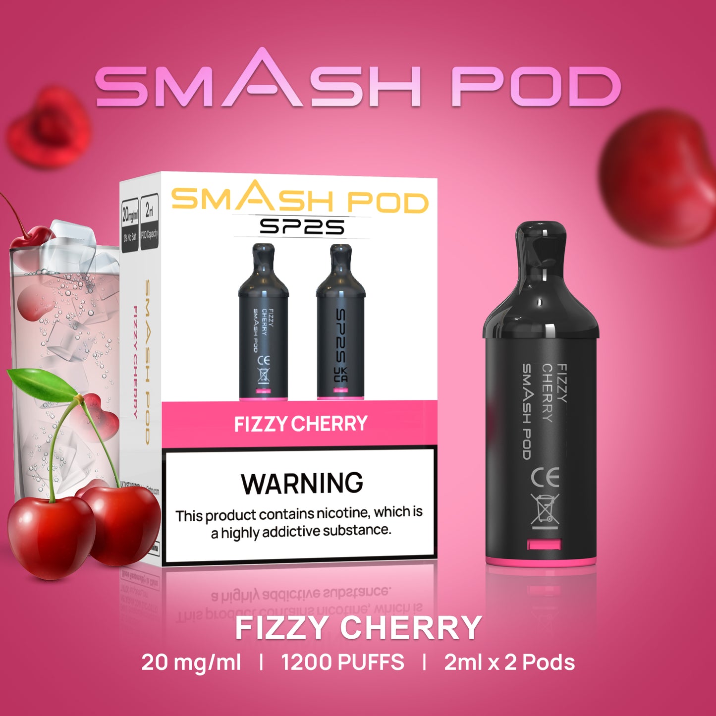 Smash Pod SP25 - Fizzy Cherry