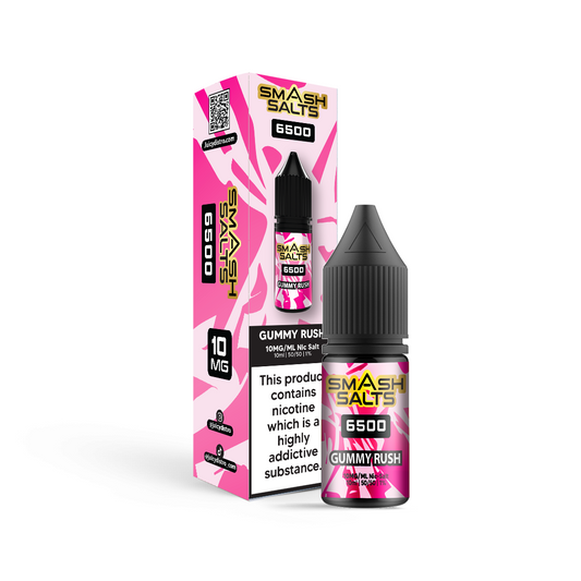 Smash Salts E-Liquid 10ml Nic Salt - Gummy Rush