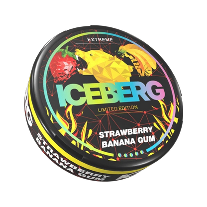Iceberg Strawberry Banana Gum Nicotine Pouches 150mg