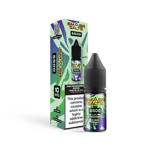 Smash Salts E-Liquid 10ml Nic Salt - Kiwi Passion Fruit Guava