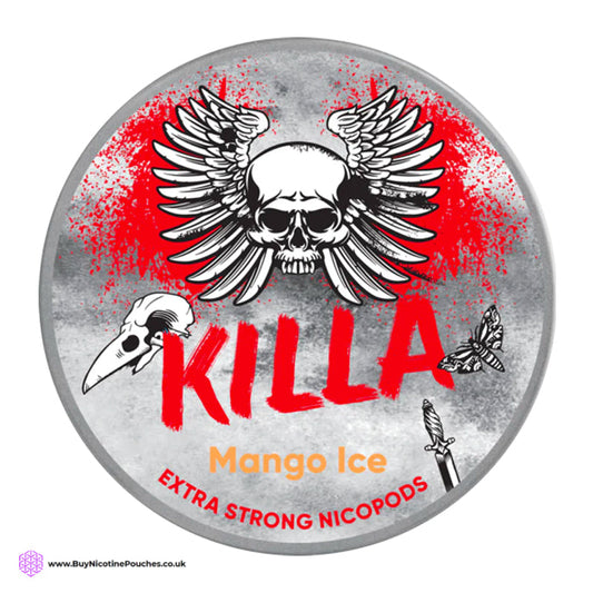 Killa Mango Ice Nicotine Pouches 16mg/12.8mg