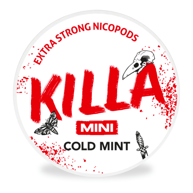 Killa Mini Cold Mint Nicotine Pouches 16mg