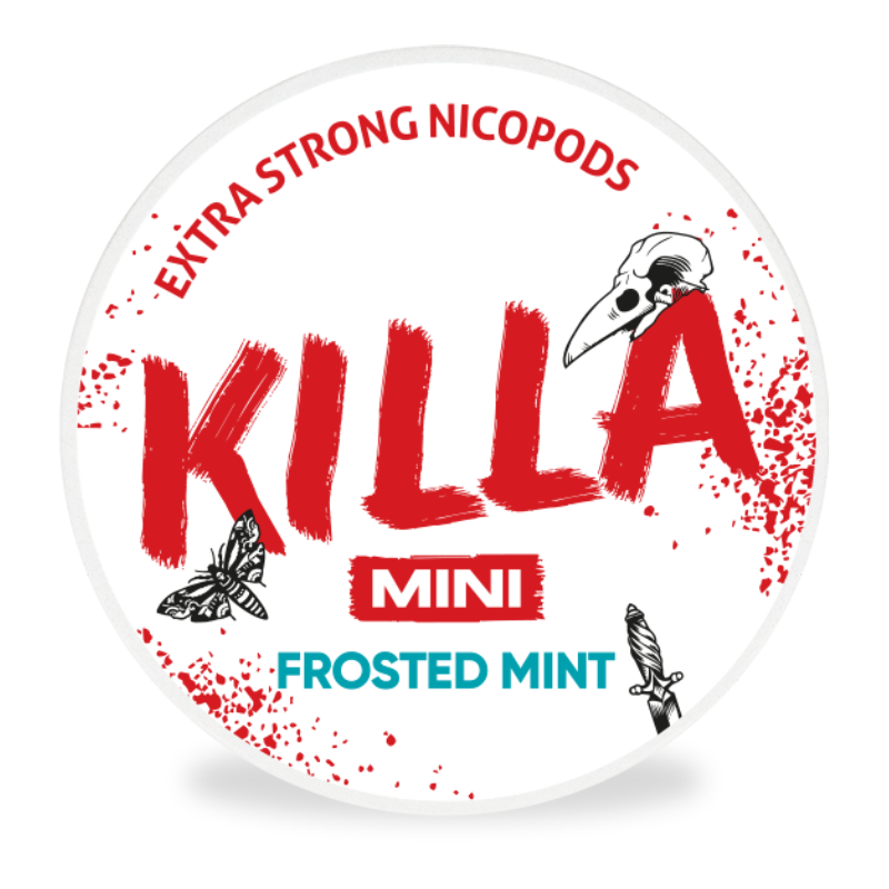 Killa Mini Frosted Mint Nicotine Pouches 16mg
