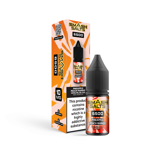 Smash Salts E-Liquid 10ml Nic Salt - Pineapple Peach Mango
