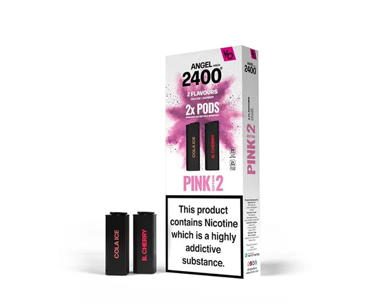 Vape Bars Angel 2400 Pink Edition 2 Pre Filled Pods Pack of 10