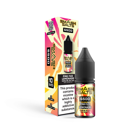 Smash Salts E-Liquid 10ml Nic Salt - Pink Fizz Lemonade