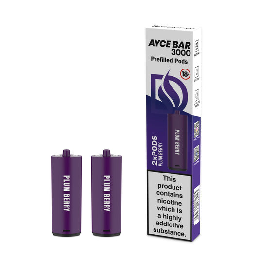 Acye Bar 3000 Pre-Filled - Plum Berry Pods (Pack of 2)