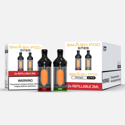 Smash Pod SP25 Empty Refillable Pods - Pack of 2