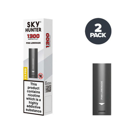 Sky Hunter 1300 Pink Lemonade Pre-filled Pods Pack of 2