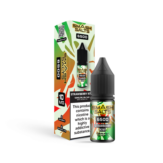 Smash Salts E-Liquid 10ml Nic Salt - Strawberry Kiwi
