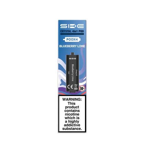 Ske Crystal 4 in 1 Blueberry Lime Prefilled Pods - Pack of 4