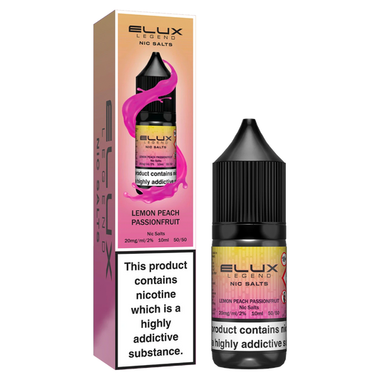 Elux Legend Lemon Peach Passionfruit Nic Salt 10ml E-Liquid