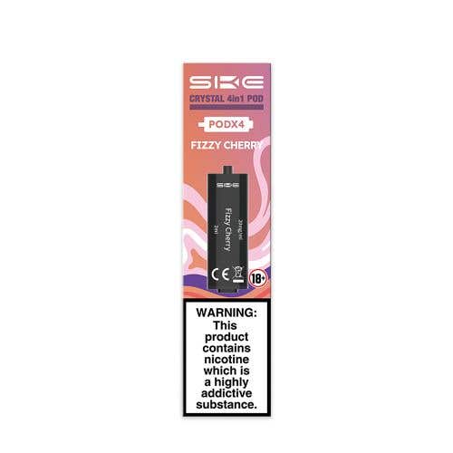 Ske Crystal 4 in 1 Fizzy Cherry Prefilled Pods - Pack of 4