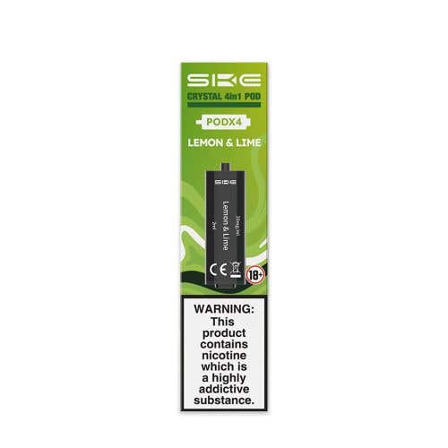 Ske Crystal 4 in 1 Lemon & Lime Prefilled Pods - Pack of 4