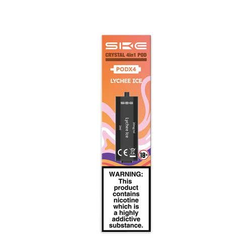 Ske Crystal 4 in 1 Lychee Ice Prefilled Pods - Pack of 4