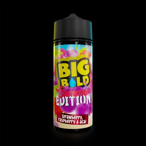 Big Bold Summer Edition 100ml E-liquids - Strawberry Raspberry & Acai