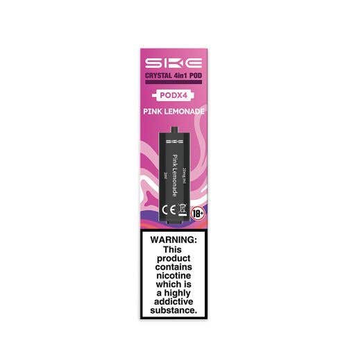 Ske Crystal 4 in 1 Pink Lemonade Prefilled Pods - Pack of 4